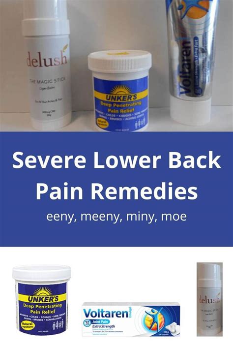 Severe Lower Back Pain Remedies Trishs Treasure Trove Of Tantalizing