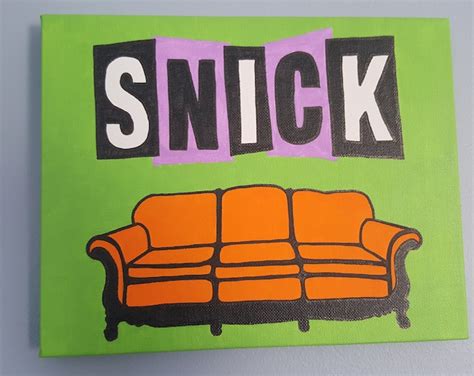 Nickelodeon Snick Orange Couch 8x10 Etsy Hong Kong