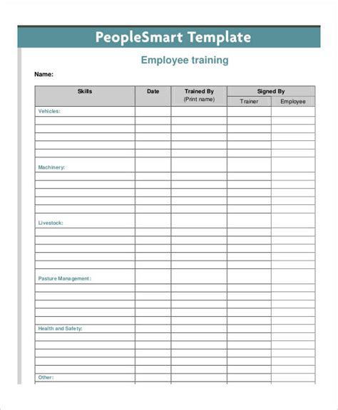 Free 16 Training Checklist Examples Samples In Pdf Word Pages