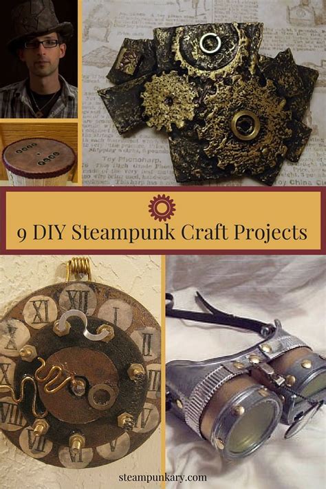 9 Diy Steampunk Craft Projects Steampunk Crafts Craft And Steam Punk