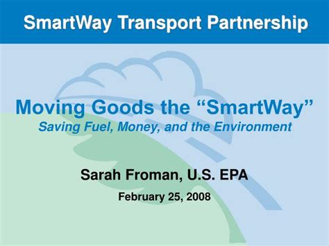 Ppt Smartway Transport Partnership Powerpoint Presentation Free