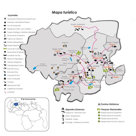 Blog De Curiosidades De Cortulara Mapa Turístico De Lara