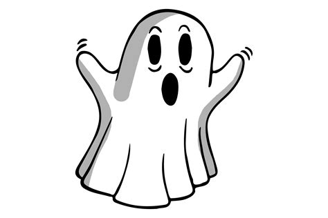 Halloween Ghost Cartoon Sticker Grafik Von Mvmet · Creative Fabrica