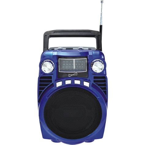 Supersonic Portable Amfm Radio Blue Sc 1390bt