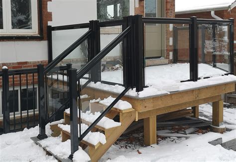 Glass Railing Deck Stairs