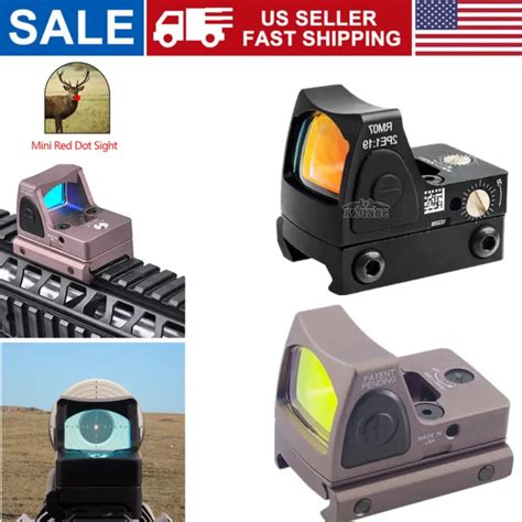 Tactical Rmr Red Dot Reflex Sight W Picatinny Mount Holographic Scope For Glock Picclick