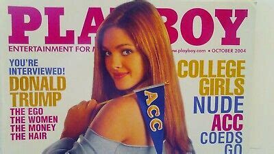 Playboy October 2004 Donald Trump Girls Of ACC Kim Holland VERY