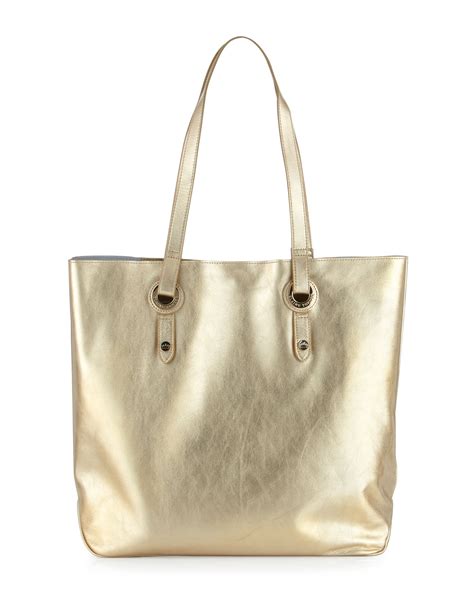 Metallic Gold Leather Bag Iucn Water