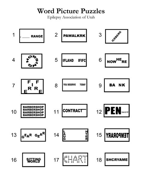 Brain Puzzles Printable Printable World Holiday