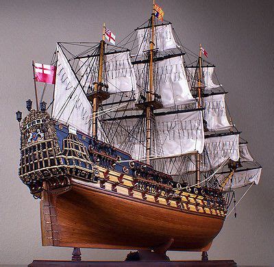 Hms Prince Wood Model Ship Large Scale Sailing Tall British Boat