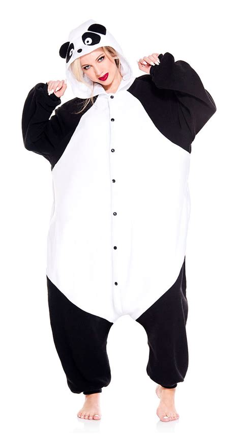 Playful Panda Onesie Costume Panda Bear Animal Costume