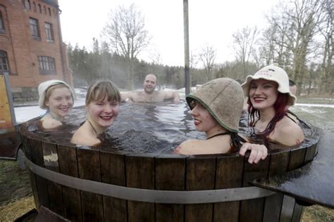 European Sauna Marathon Features Ice Baths Hot Tubs Saunas Photos