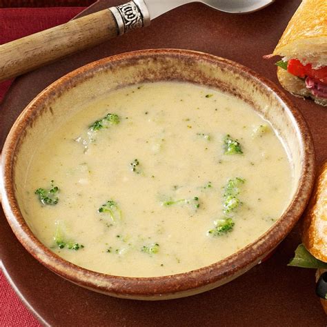 Cheddar Broccoli Soup Recipe Taste Of Home