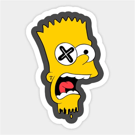 Bart Simpson Bart Simpson Sticker Teepublic