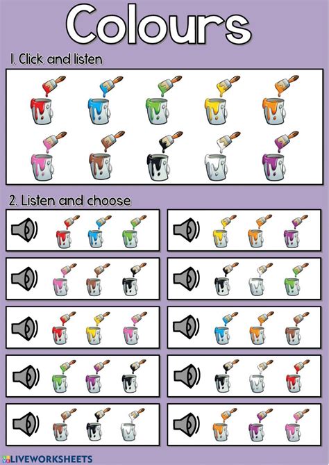 Teachers create an account and go to the website to upload a worksheet pdf, then drag text entry. Colours English as a Second Language (ESL) worksheet. This ...