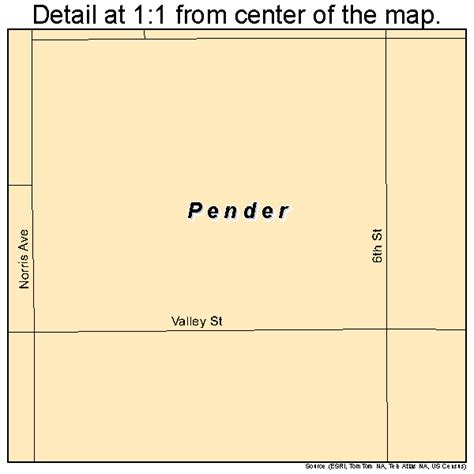 Pender Nebraska Street Map 3138750