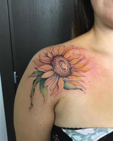 tatuaggio girasole significato idee e foto