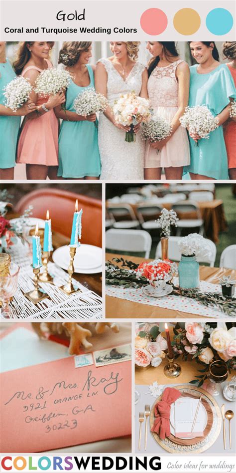 Colors Wedding Best 8 Coral And Turquoise Wedding Color Ideas