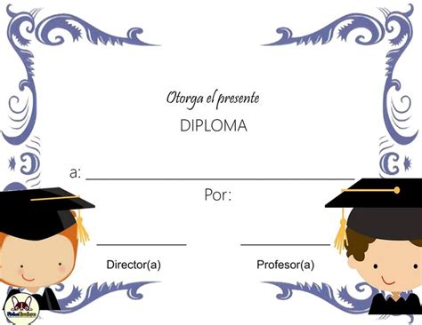 Diplomas Personalizados Descarga Gratis Fichas Escolares Plantillas