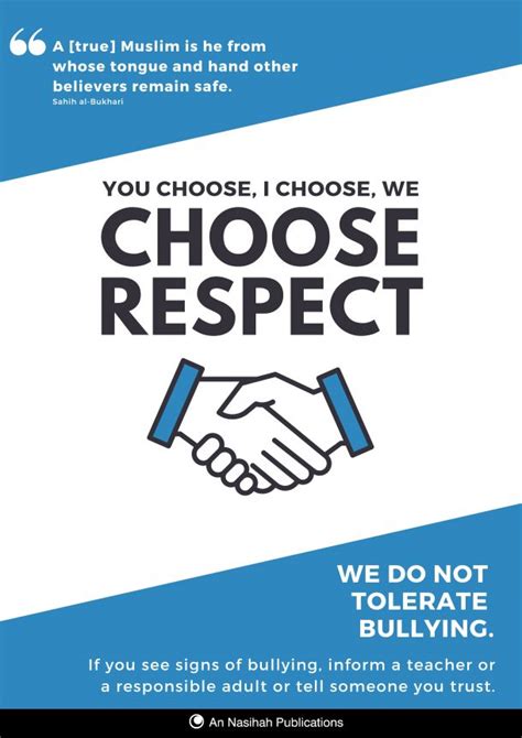 I Choose Respect Poster An Nasihah Publications