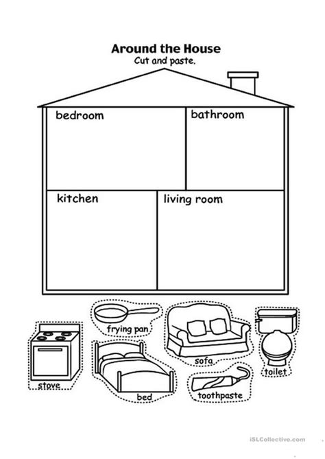 Parts Of The House Worksheets