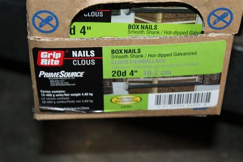 Two Boxes Of Four Inch Nails
