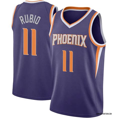 Nike Phoenix Suns Swingman Purple Ricky Rubio Jersey Icon Edition Youth