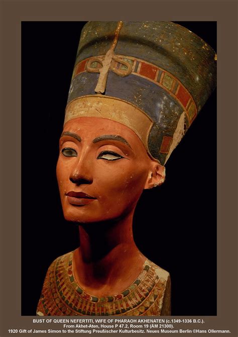 Bust Of Queen Nefertiti Wife Of Pharaoh Akhenaten C1349 Flickr
