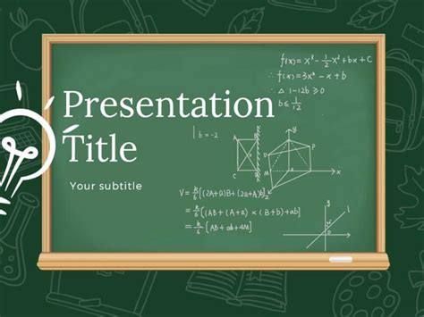 Math Lesson Free Powerpoint Template
