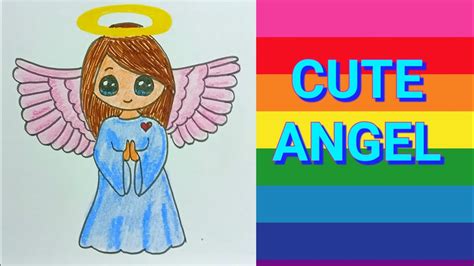 How To Draw An Angel Easy Cute Angel Step By Step Christmas