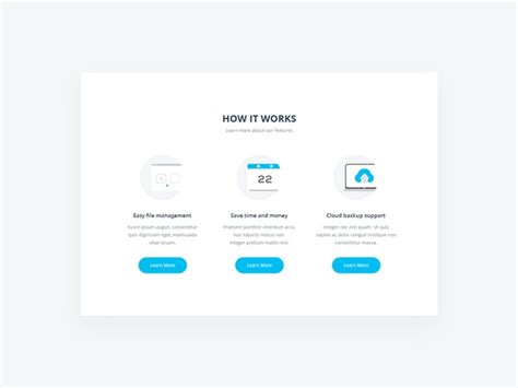 How It Works Section Ui Free Psd Templates