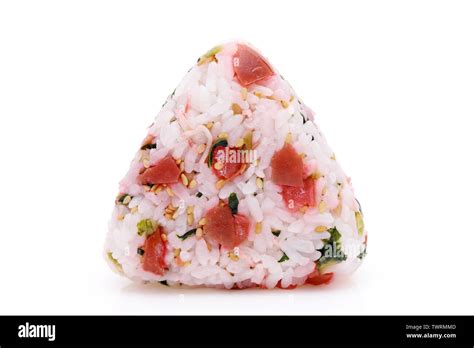 Onigiri Japanese Food Rice Ball Rice Triangle With Umeboshi Shirasu