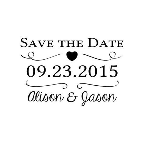 Custom Save The Date Stamp Custom Rubber Stamp By Doodlestamp Save