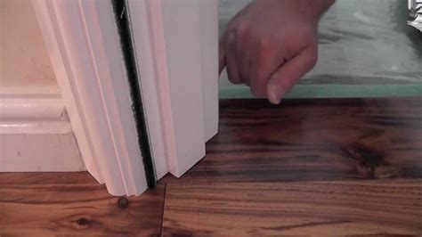 How To Undercut A Door Frame Tutorial Youtube