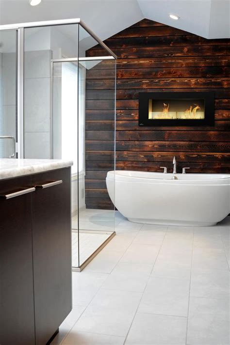 25 Cozy And Mesmerize Bathrooms With Fireplaces Home Design And Interior
