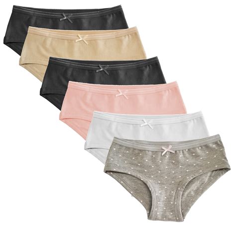 Popular Girls Cotton Hipster Underwear Panty 6 Pack