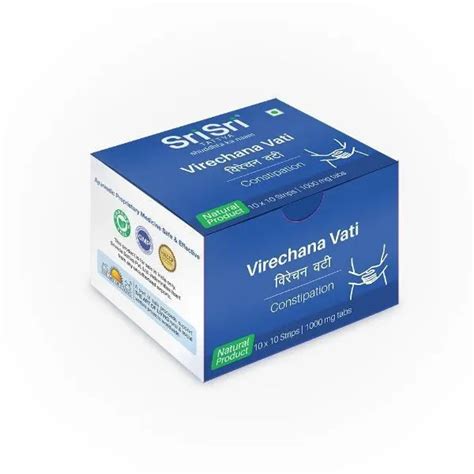 Virechana Vati Constipation 1000mg Prakritik Lifestyles