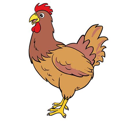How To Draw A Chicken Really Easy Drawing Tutorial Chicken Drawing