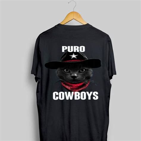 Black Cat Puro Cowboys Shirt Hoodie Sweater Longsleeve T Shirt