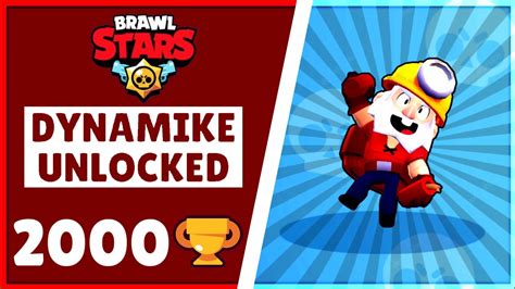 Dynamike is a brawler who is unlocked as a trophy road reward upon reaching 2000 trophies. Dynamike - Brawl Stars || 2000+ Trophies - Solo showdown ...