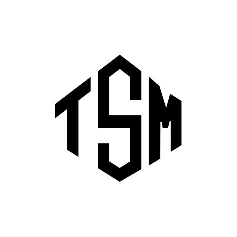 Tsm Letter Logo Design With Polygon Shape Tsm Polygon And Cube Shape