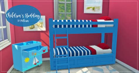 My Sims 4 Blog Toddler Bed Recolors By Noodlescc Ef9