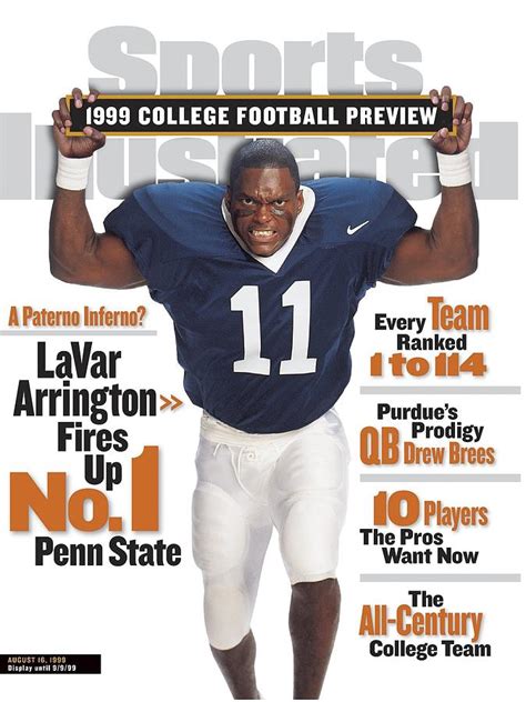 Penn State University Lavar Arrington 1999 College Sports Illustrated Cover Photograph By