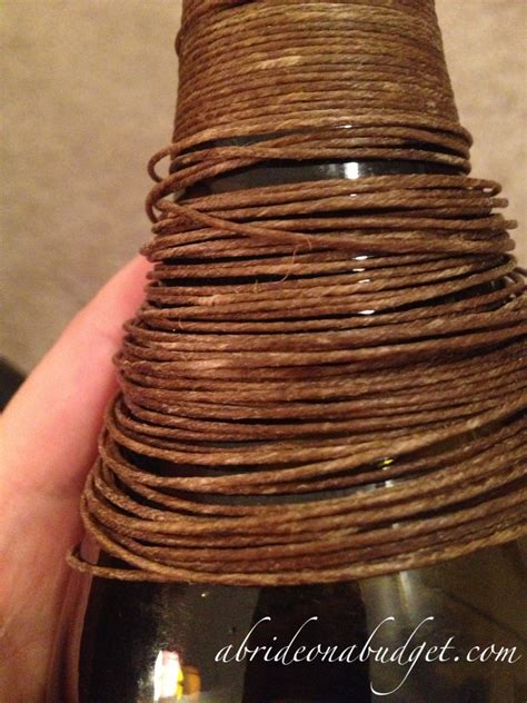 Diy Twine Wrapped Wine Bottle Centerpieces Tutorial A