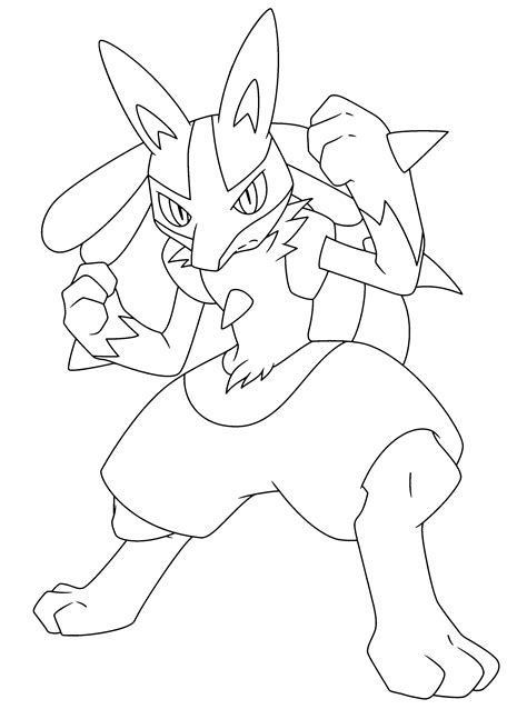 Pokemon Lucario Coloring Pages Coloring Pages