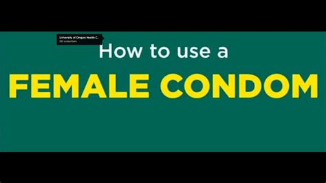 How To Use A Female Condom Youtube
