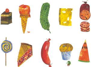 The caterpillar in this story enjoyed many foods. Junk Food Postcard (With images) | Hungry caterpillar food ...