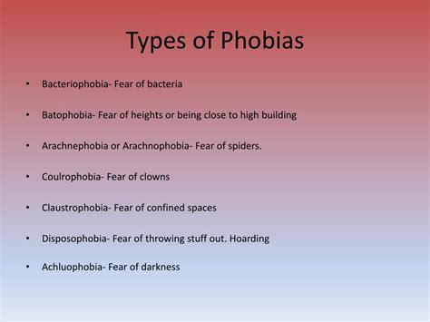 Ppt Phobias Powerpoint Presentation Free Download Id6909830