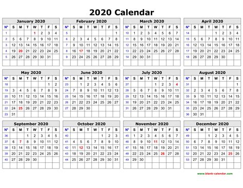 Printable Calendars Free 2020 Qualads