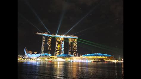 Marina Bay Sands Wonder Full Laser Light And Water Show Singapore